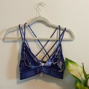 Pink Victoria’s Secret Velvet Bralette